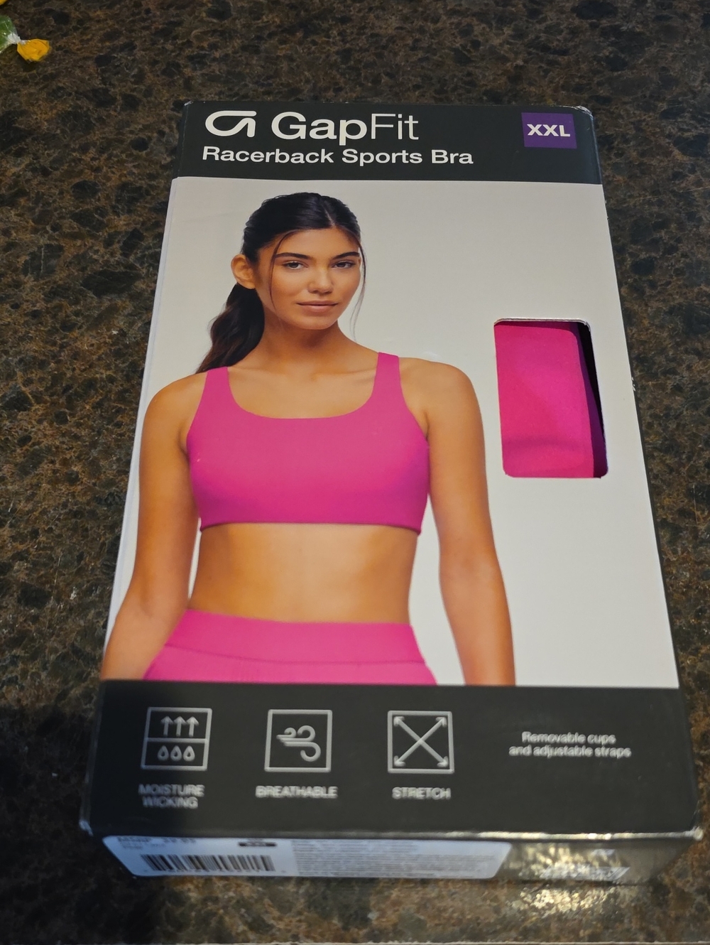 GAP Racerback Sports Bra - Pink (XXL)